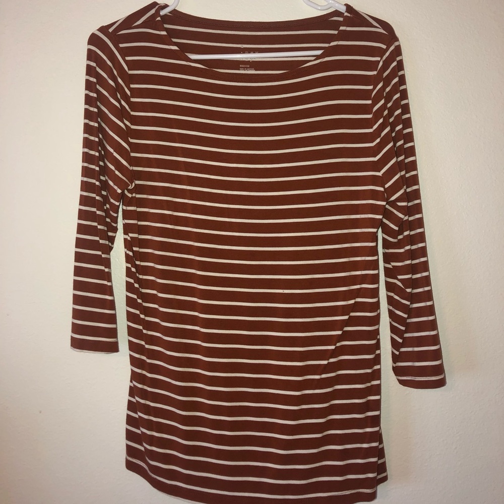 Orange striped shirt